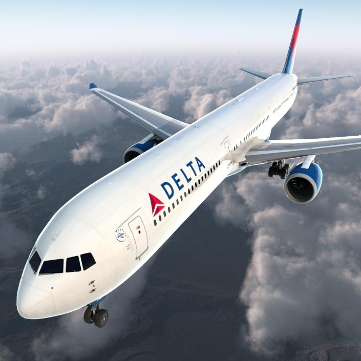 Boeing 767-400ER Delta Air Lines 3D