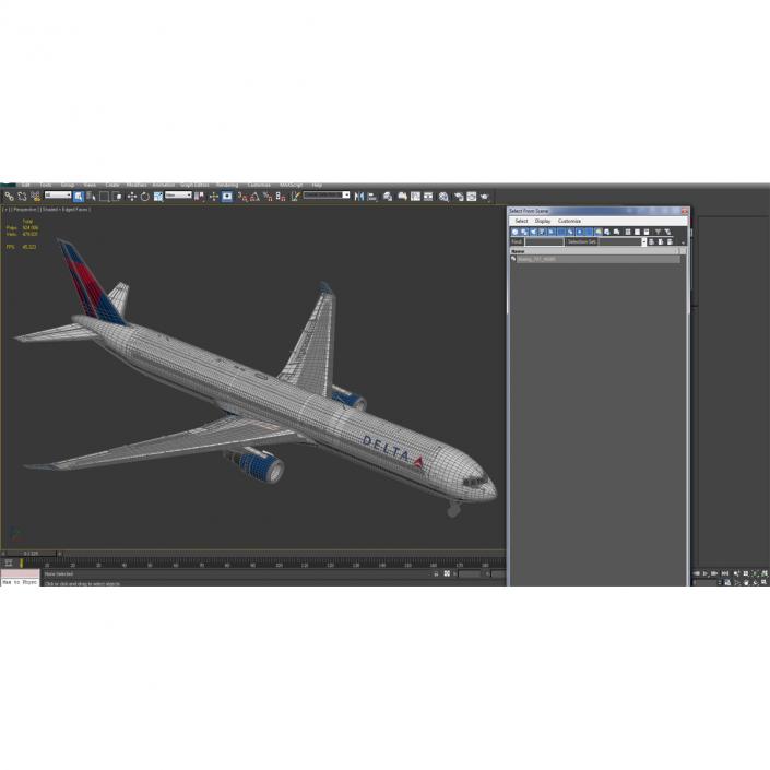 Boeing 767-400ER Delta Air Lines 3D