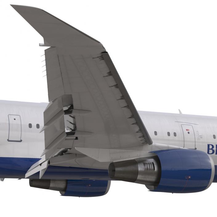 Boeing 767-400ER British Airways Rigged 3D model