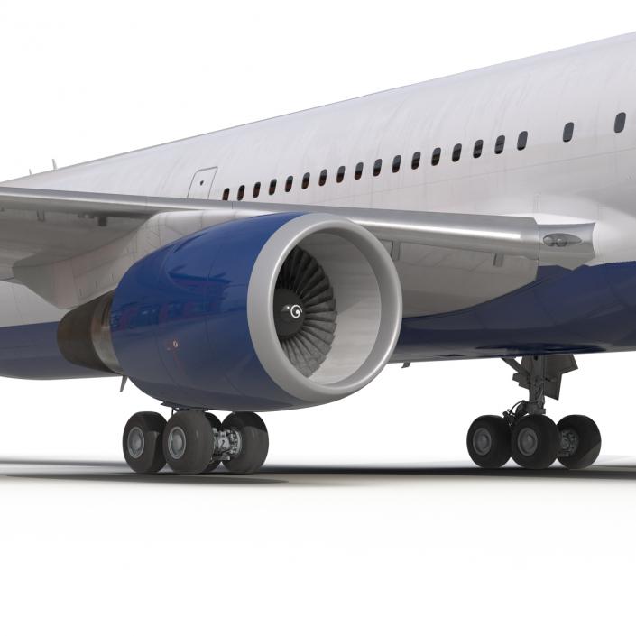 Boeing 767-400ER British Airways Rigged 3D model