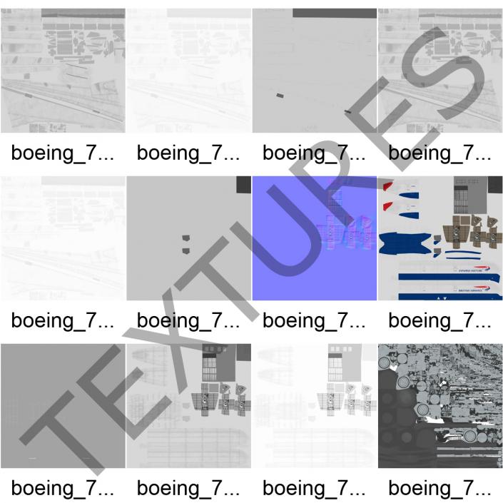 Boeing 767-400ER British Airways Rigged 3D model