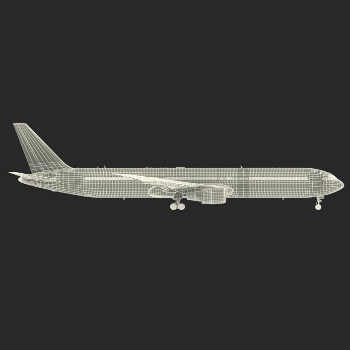 Boeing 767-400ER British Airways Rigged 3D model