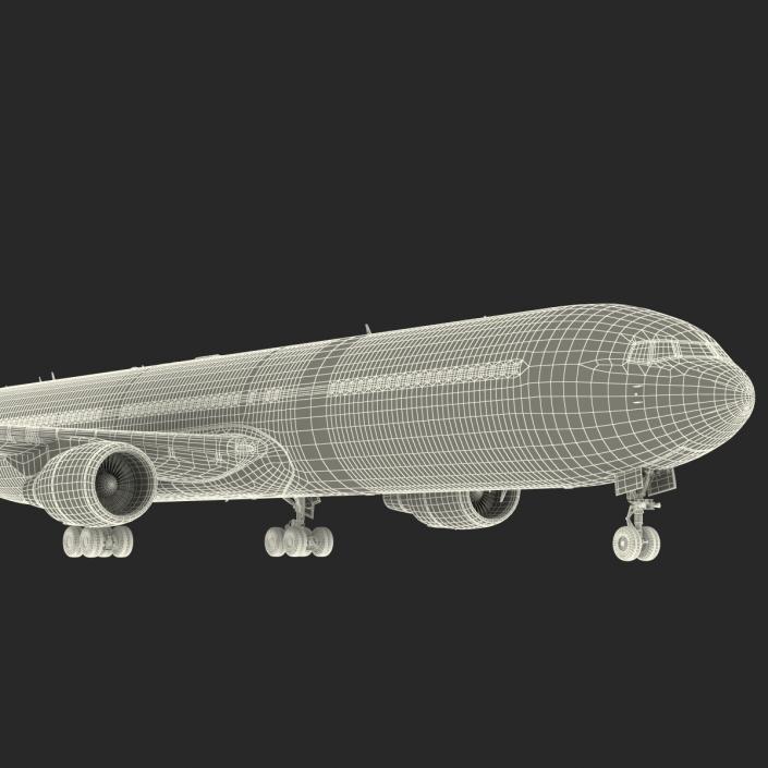 Boeing 767-400ER British Airways Rigged 3D model