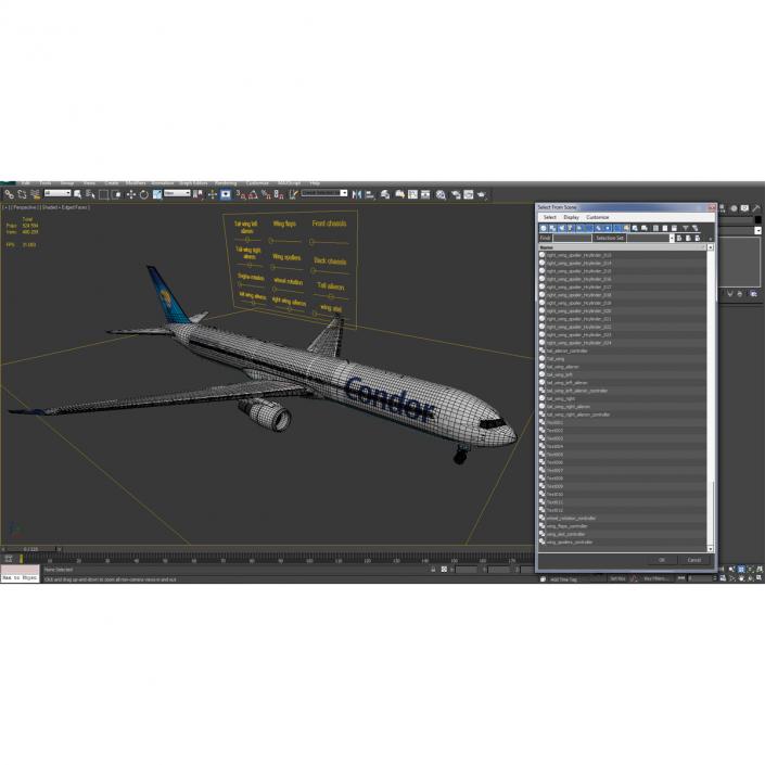 3D Boeing 767-400ER Condor Flugdienst Rigged