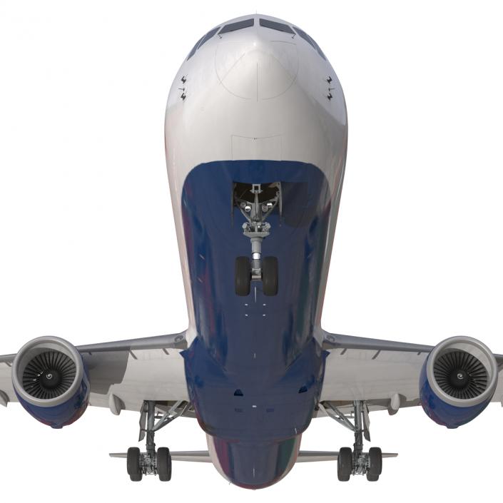 Boeing 767-400ER Delta Air Lines Rigged 3D model