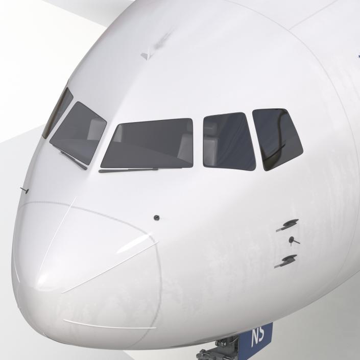 Boeing 767-400ER Delta Air Lines Rigged 3D model