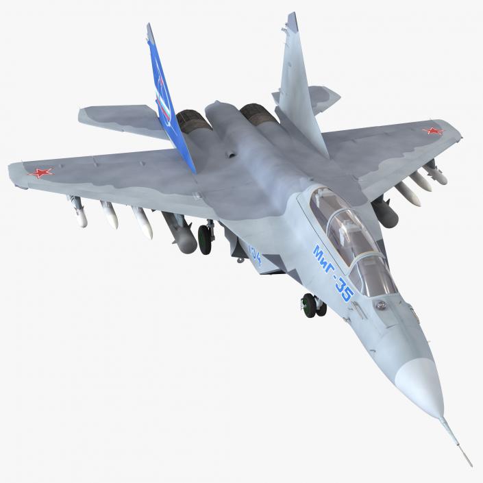 Russian Jet Fighter Mikoyan MiG-35 3D model