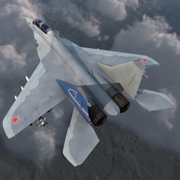 Russian Jet Fighter Mikoyan MiG-35 3D model