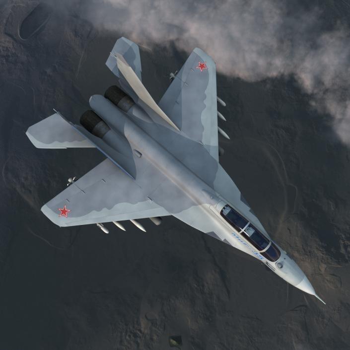 Russian Jet Fighter Mikoyan MiG-35 3D model