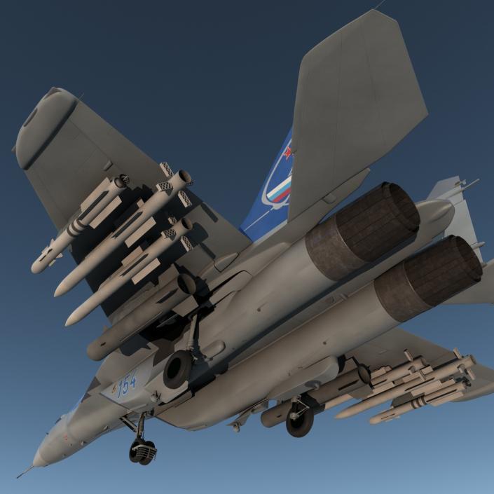 Russian Jet Fighter Mikoyan MiG-35 3D model