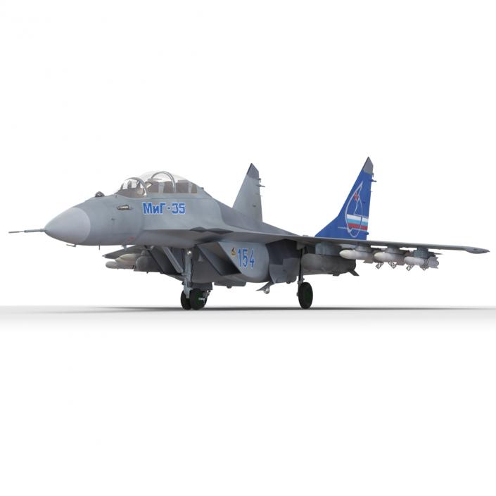 Russian Jet Fighter Mikoyan MiG-35 3D model