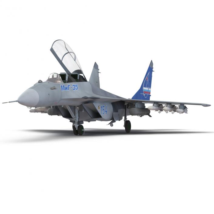 Russian Jet Fighter Mikoyan MiG-35 3D model