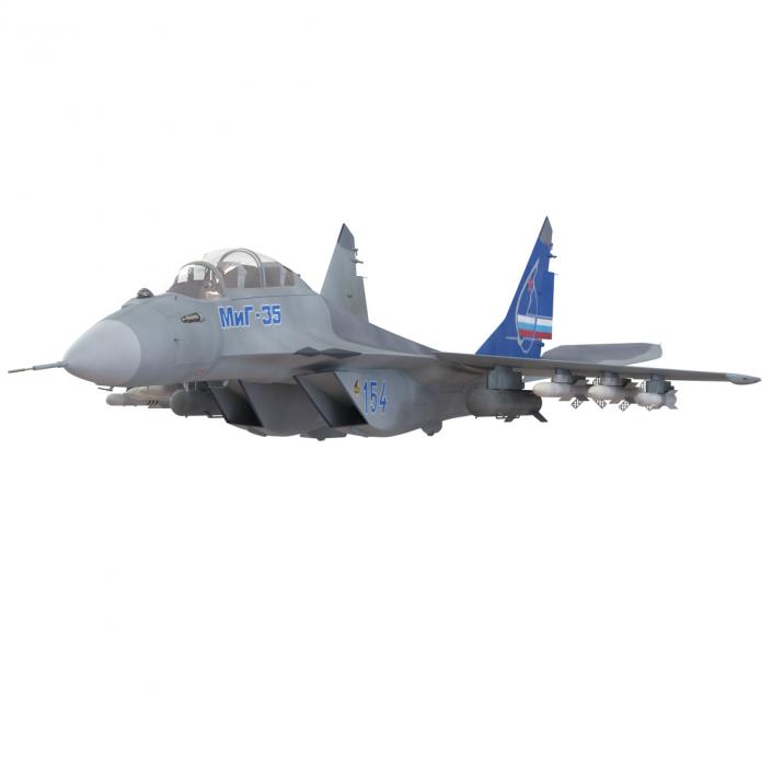 Russian Jet Fighter Mikoyan MiG-35 3D model