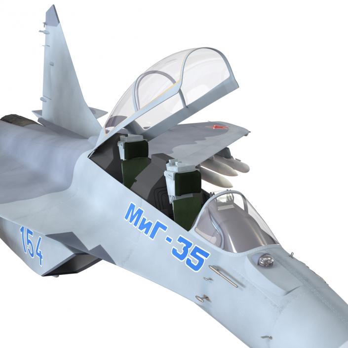 Russian Jet Fighter Mikoyan MiG-35 3D model