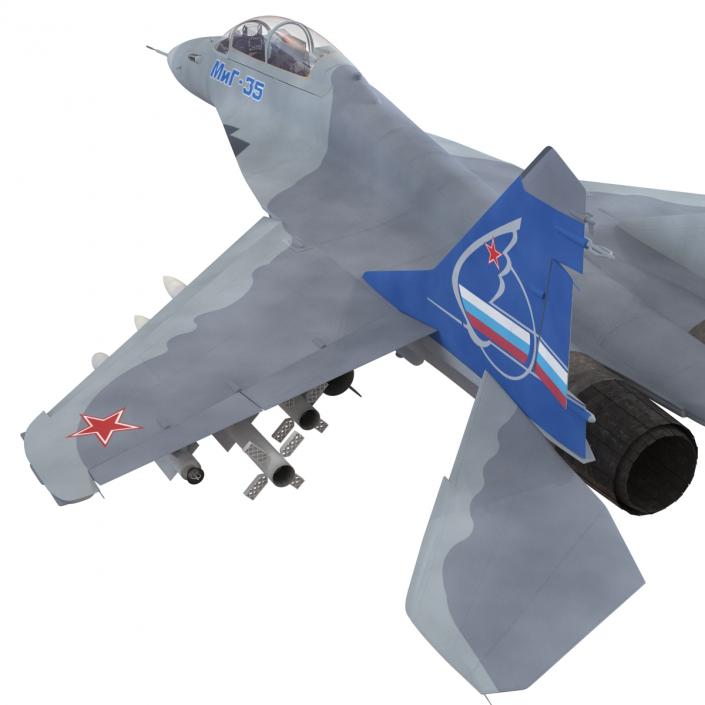 Russian Jet Fighter Mikoyan MiG-35 3D model