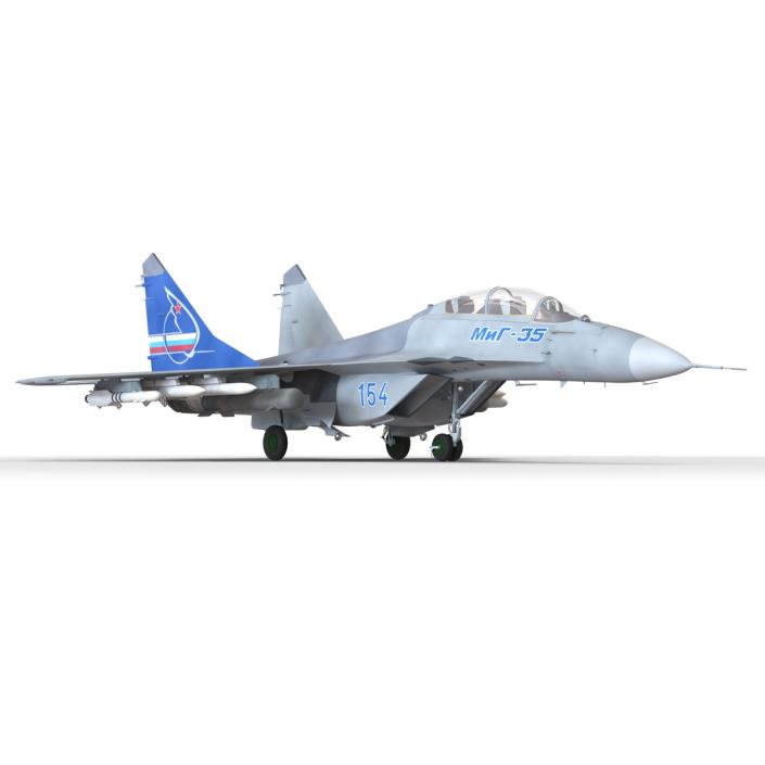 Russian Jet Fighter Mikoyan MiG-35 3D model