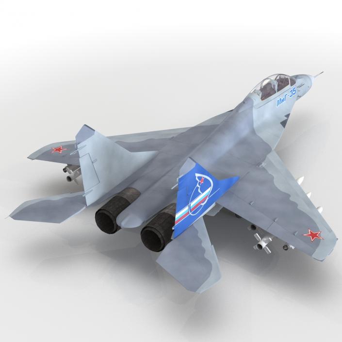 Russian Jet Fighter Mikoyan MiG-35 3D model