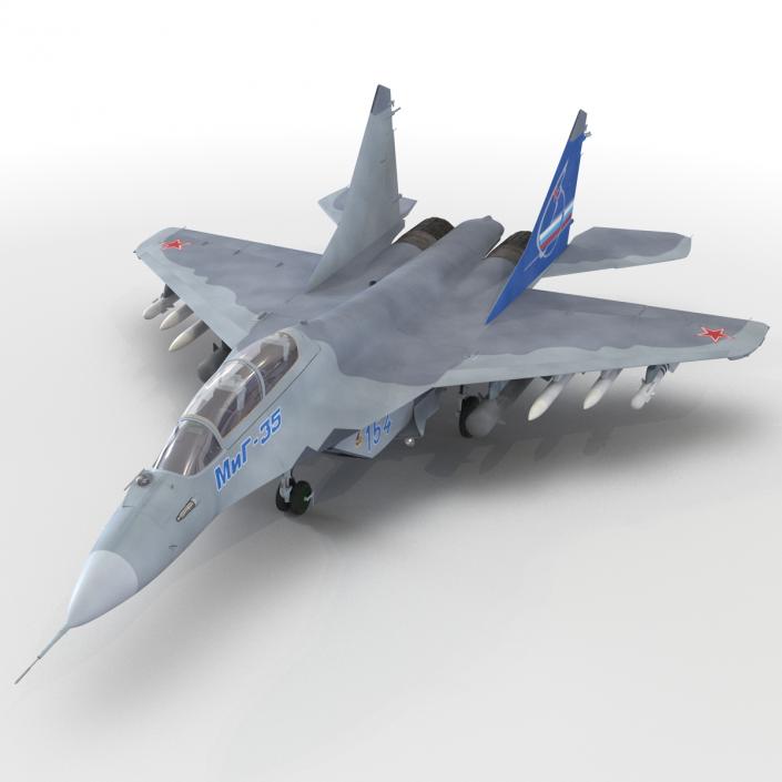 Russian Jet Fighter Mikoyan MiG-35 3D model