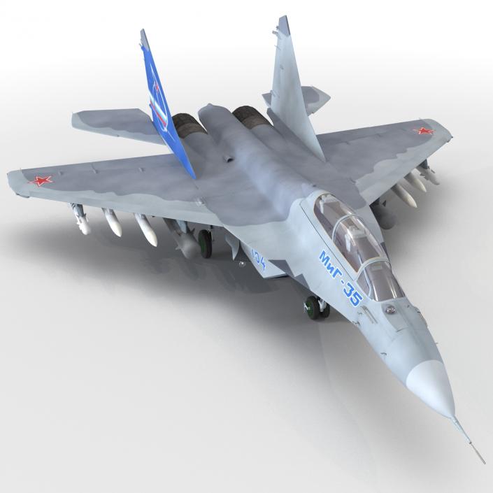 Russian Jet Fighter Mikoyan MiG-35 3D model