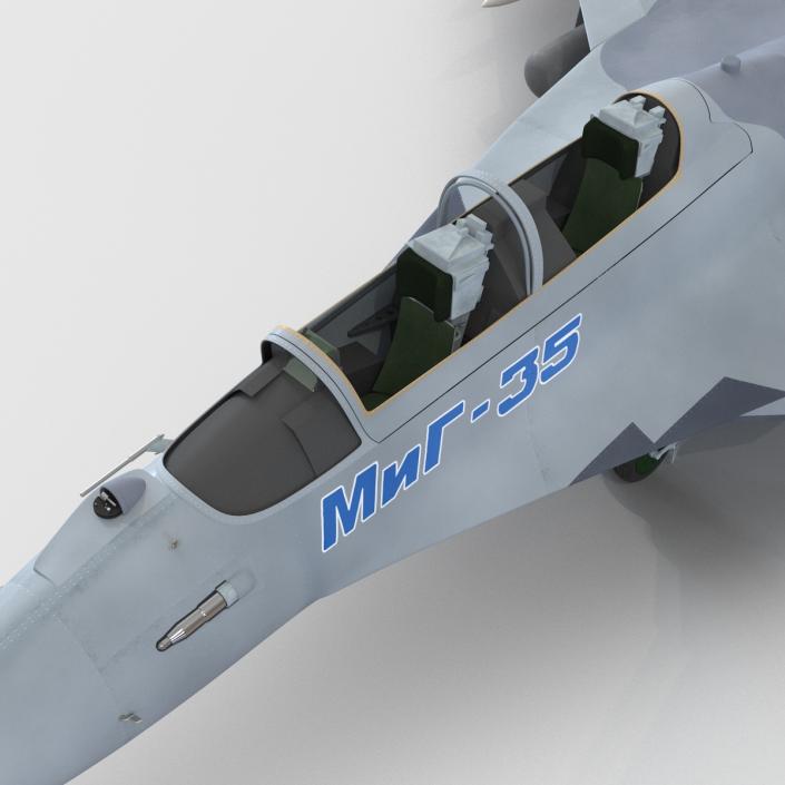 Russian Jet Fighter Mikoyan MiG-35 3D model