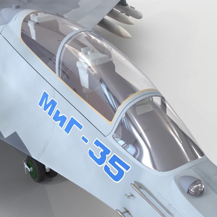 Russian Jet Fighter Mikoyan MiG-35 3D model