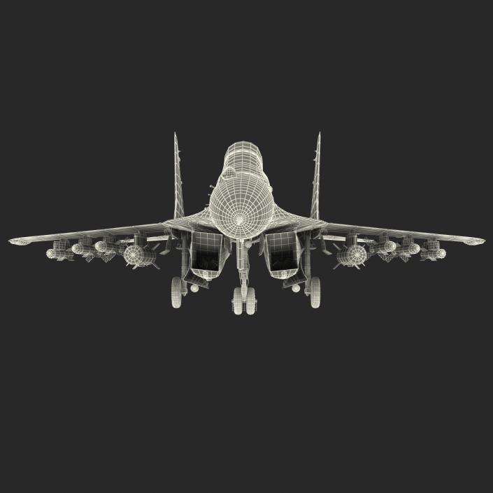 Russian Jet Fighter Mikoyan MiG-35 3D model