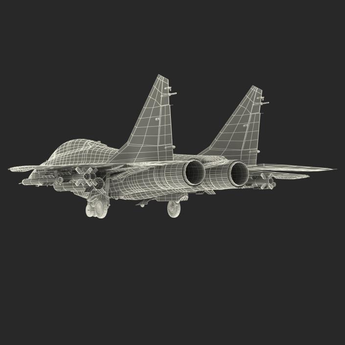 Russian Jet Fighter Mikoyan MiG-35 3D model