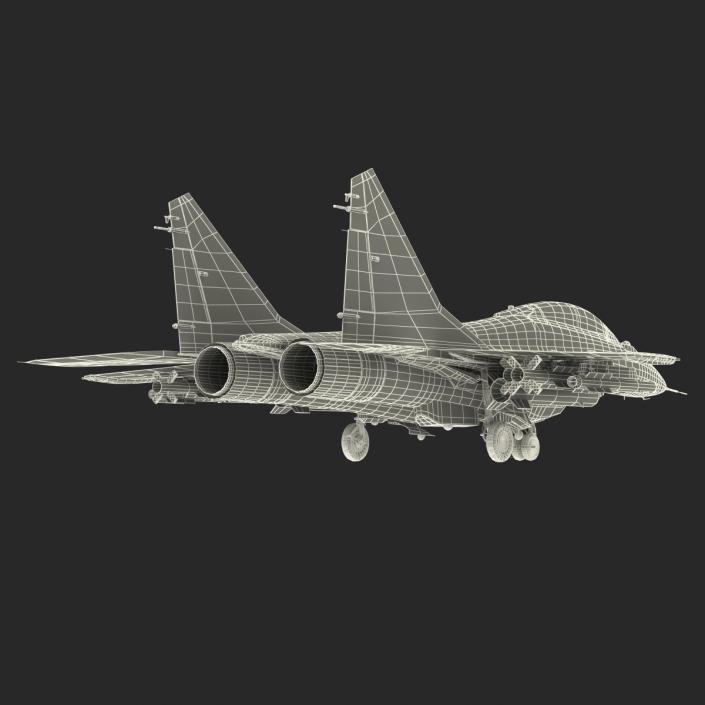 Russian Jet Fighter Mikoyan MiG-35 3D model