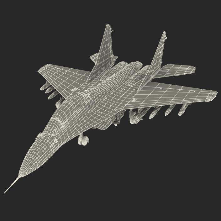 Russian Jet Fighter Mikoyan MiG-35 3D model