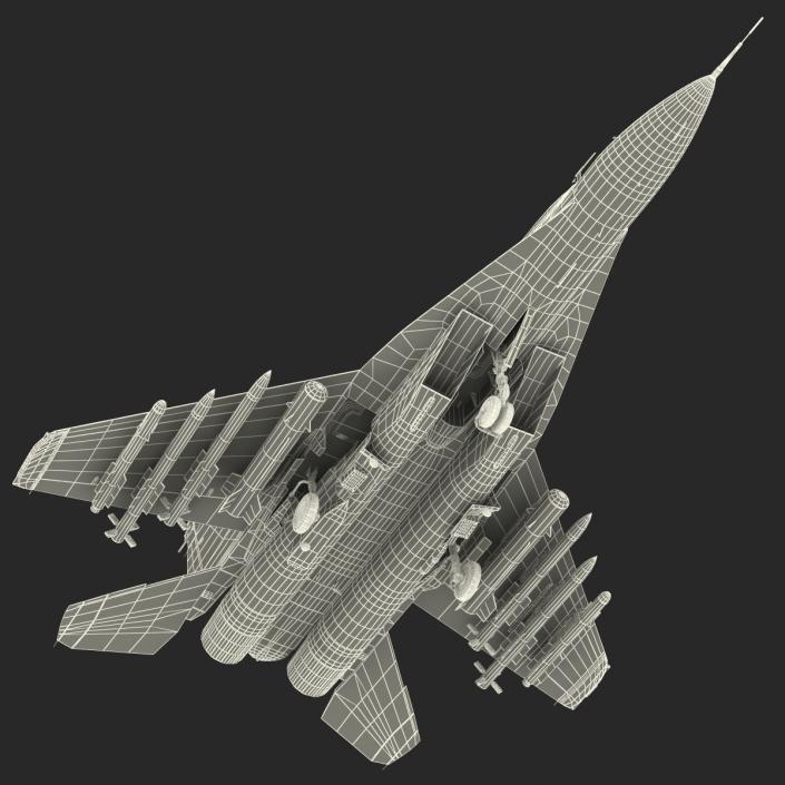 Russian Jet Fighter Mikoyan MiG-35 3D model