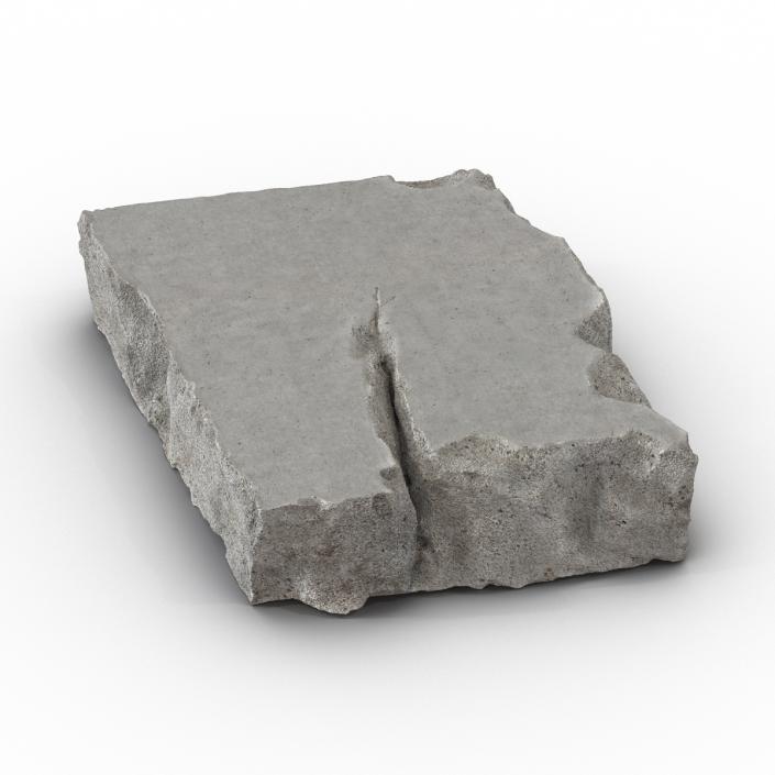 Concrete Chunk 3D model