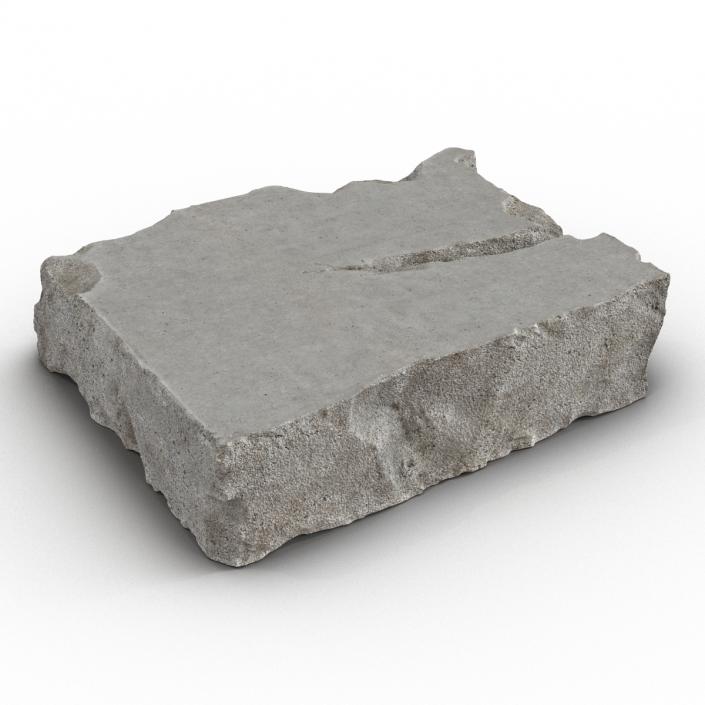 Concrete Chunk 3D model