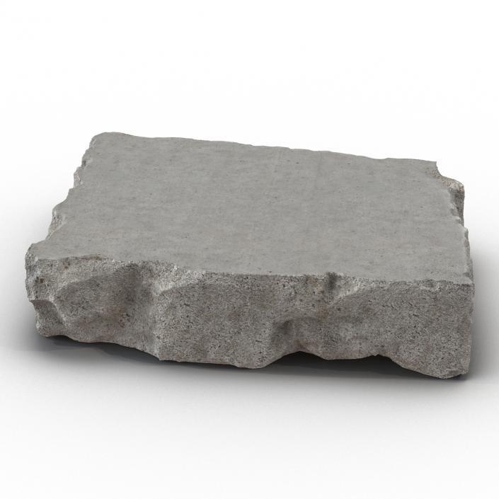 Concrete Chunk 3D model