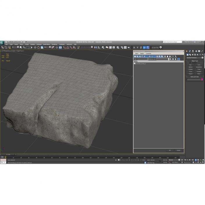 Concrete Chunk 3D model