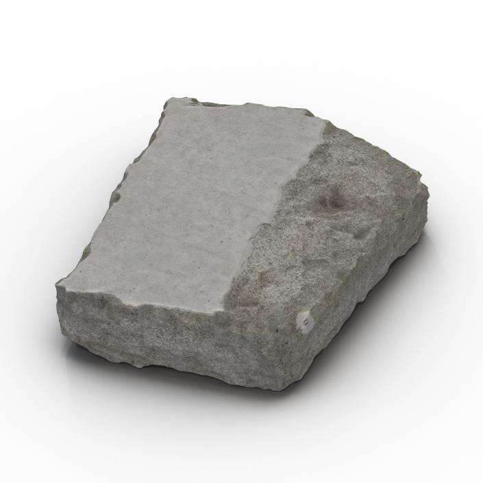 3D Concrete Chunk 3