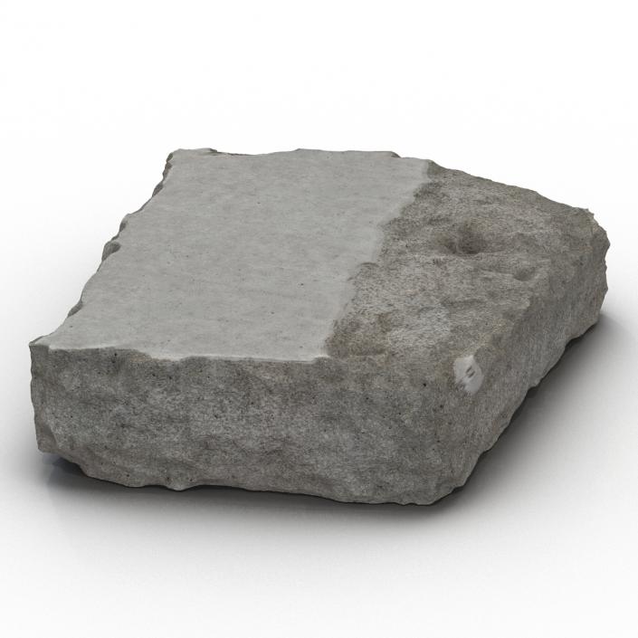 3D Concrete Chunk 3