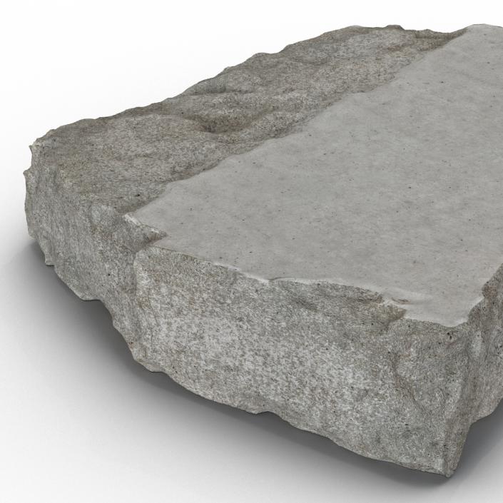 3D Concrete Chunk 3