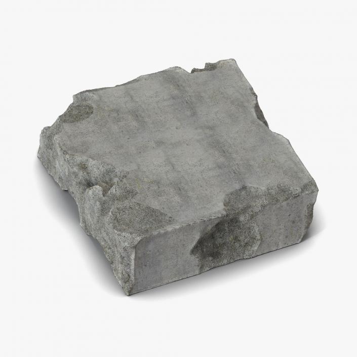 3D Concrete Chunk 6