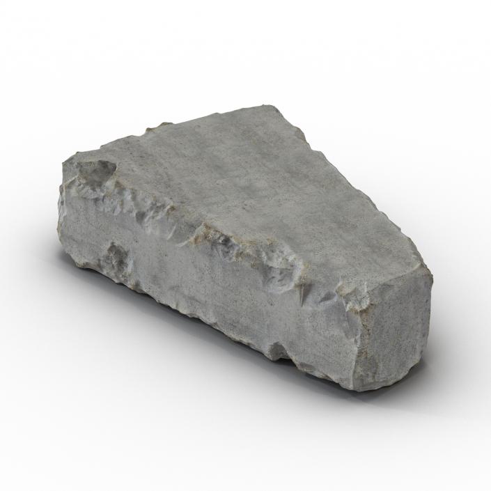 3D Concrete Chunk 7