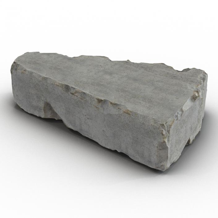 3D Concrete Chunk 7