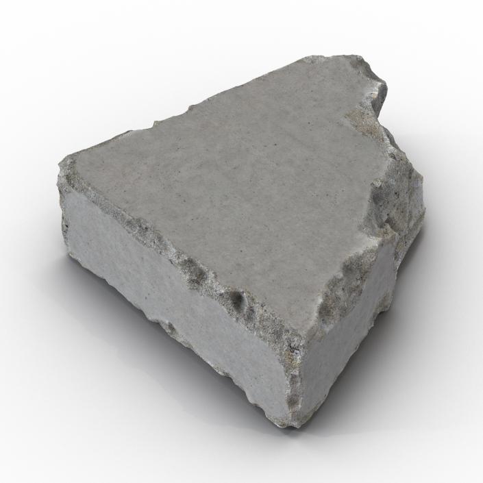 3D Concrete Chunk 8