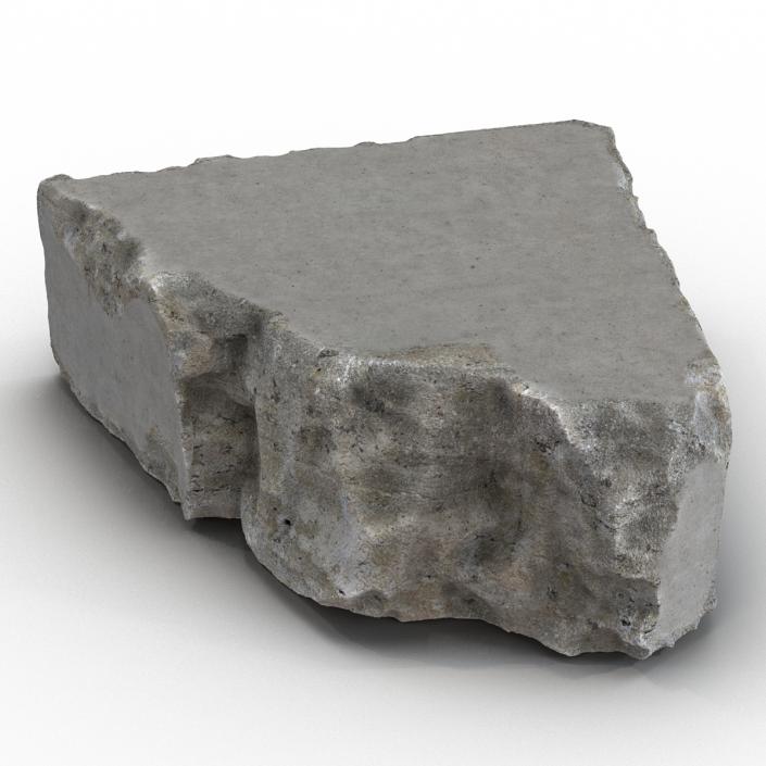 3D Concrete Chunk 8