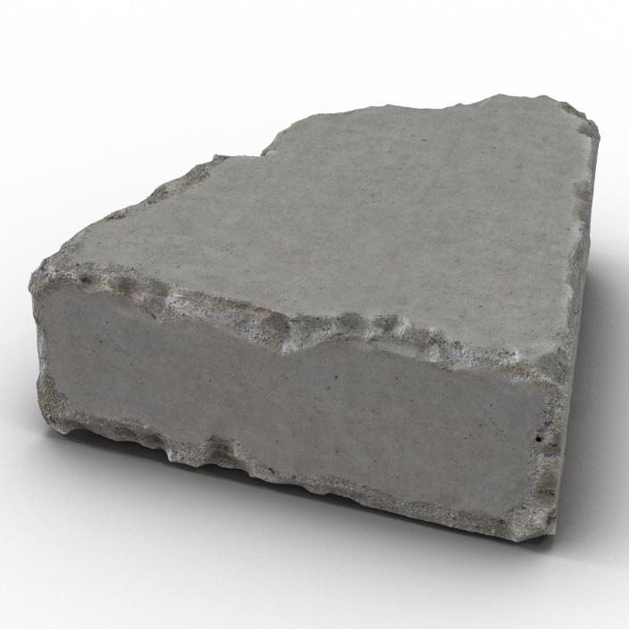 3D Concrete Chunk 8