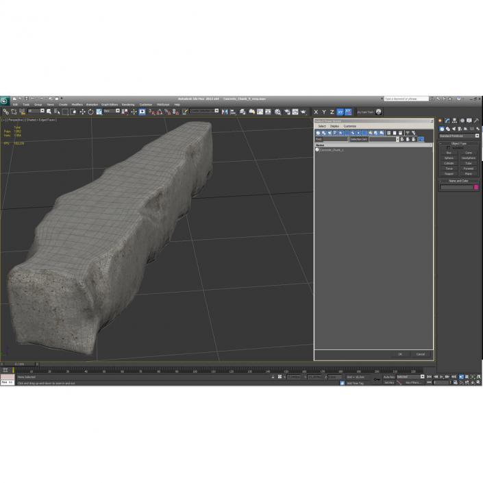 3D Concrete Chunk 9