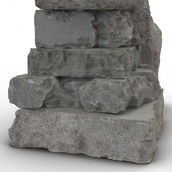 Concrete Chunks Set 3D model