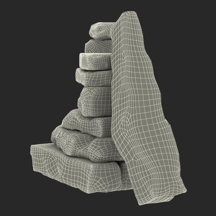 Concrete Chunks Set 3D model