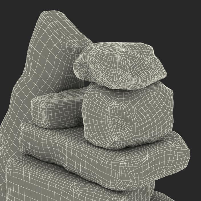 Concrete Chunks Set 3D model