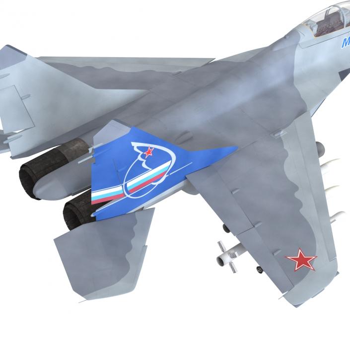 3D Russian Jet Fighter Mikoyan MiG-35 Rigged