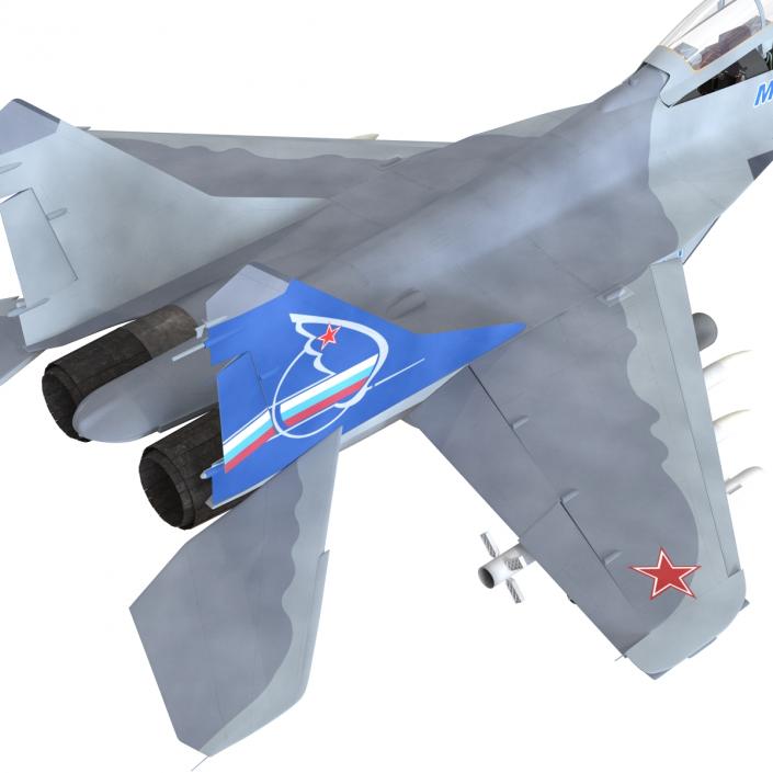 3D Russian Jet Fighter Mikoyan MiG-35 Rigged