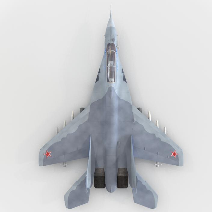 3D Russian Jet Fighter Mikoyan MiG-35 Rigged